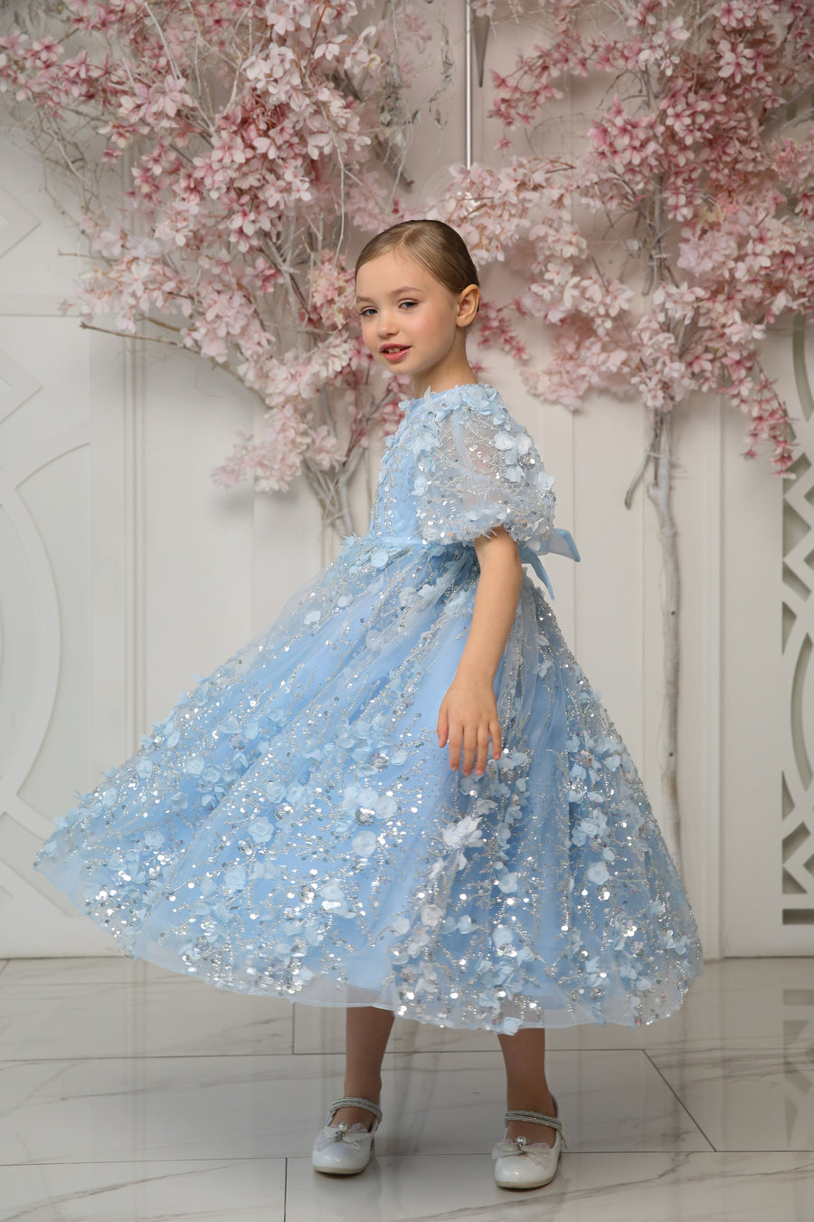 Aqua Diamond Dress - Made To Order