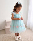 Rose Princess Dress - Blue (Pre-Order 1 week)