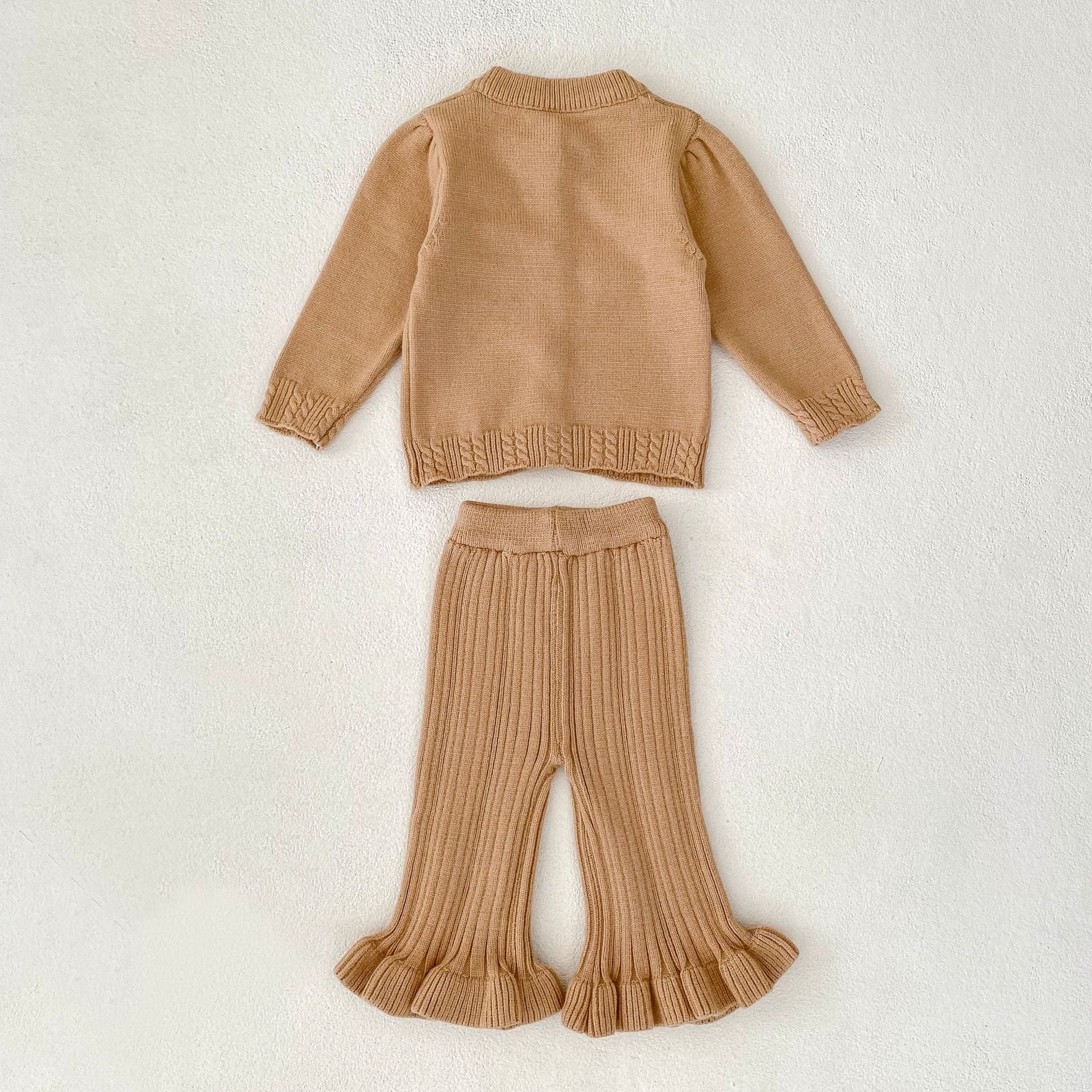 Girls Knit Cardigan & Knit Pants