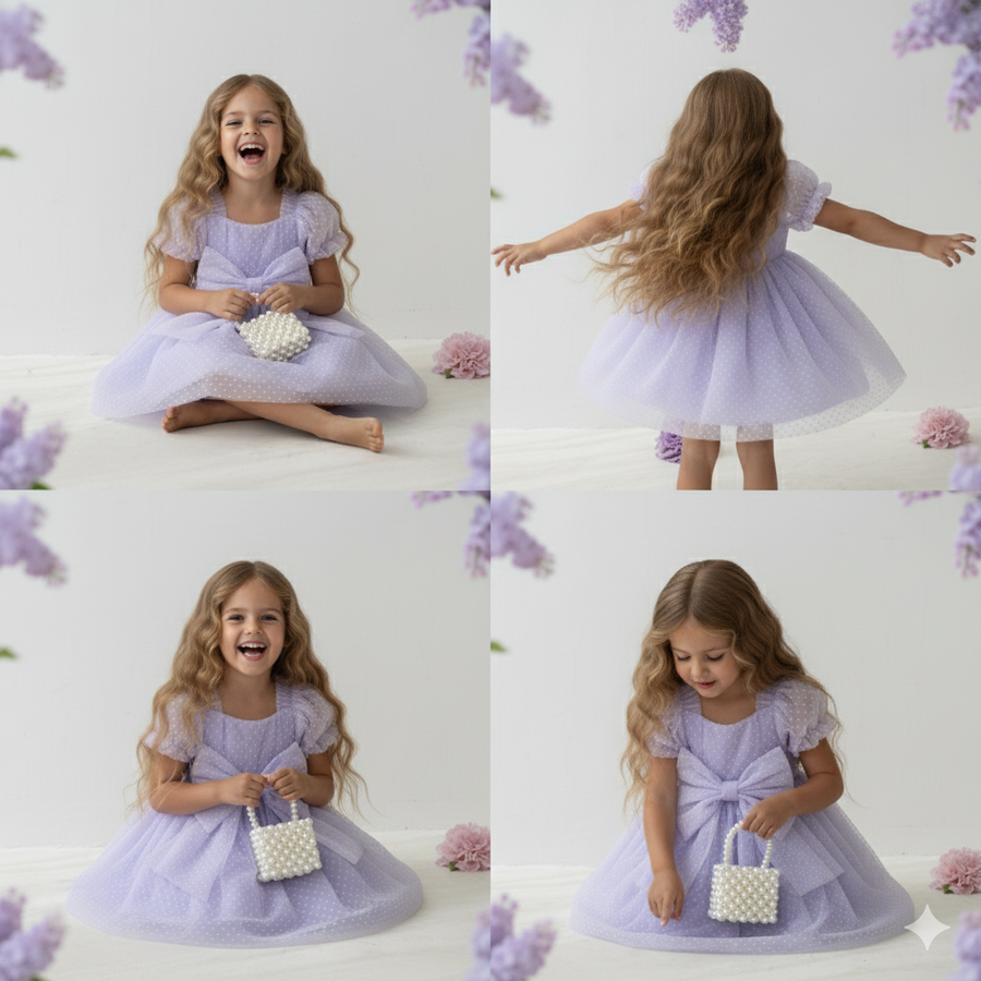 Party Swiss Dot Dress
