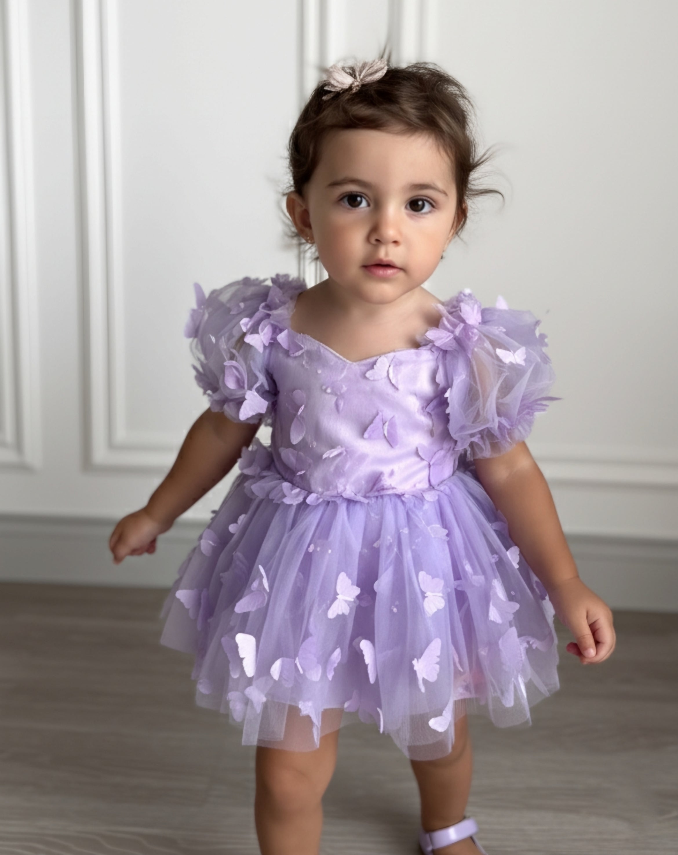 MIK & ME Purple Butterfly Romper - Pre-Order one week 💜