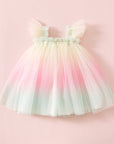 Swiss Dot Tutu Dress - Rainbow