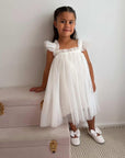 Swiss Dot Tutu Dress - White
