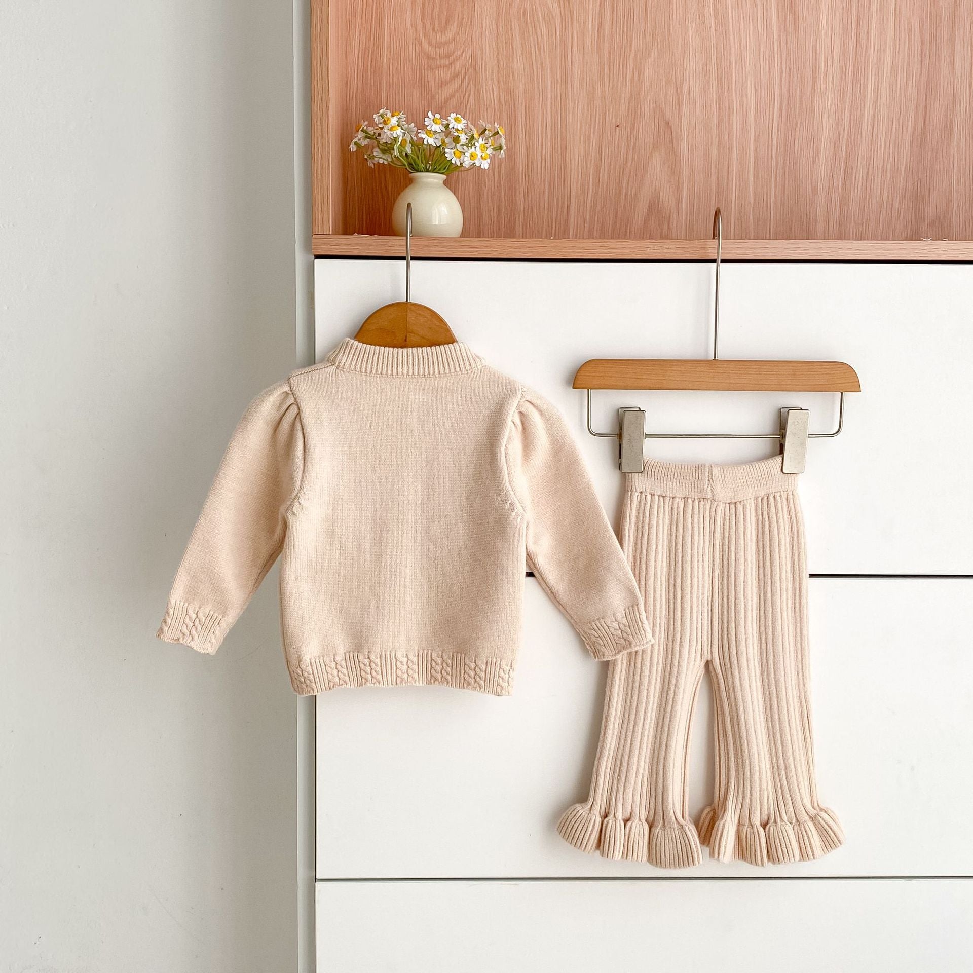 Girls Knit Cardigan & Knit Pants