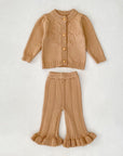 Girls Knit Cardigan & Knit Pants