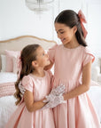 Adeline Mikado Satin Dress - Made to order