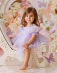 Party Swiss Dot Romper Dress