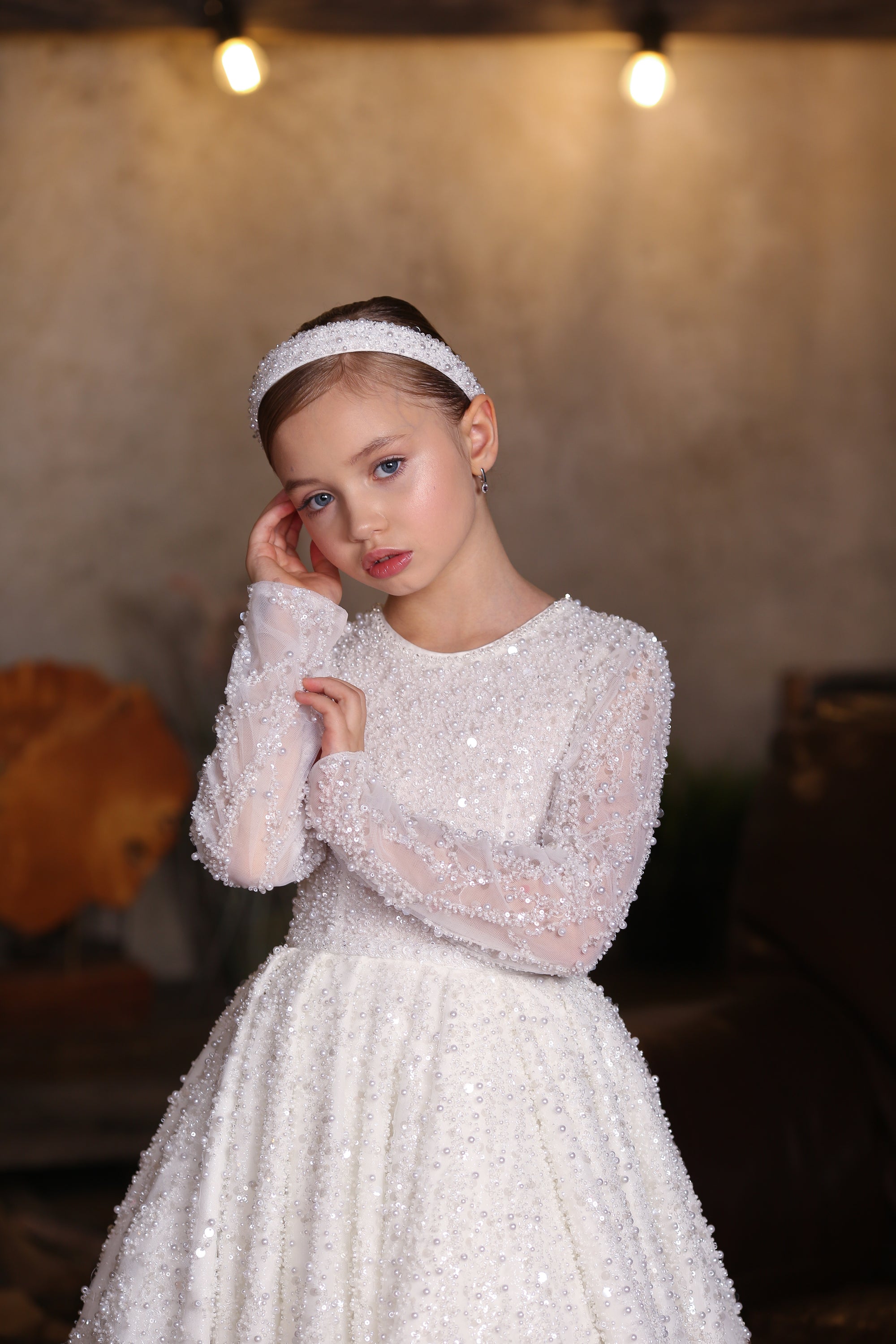 Diamond Sparkle Dress &amp; Hairband (Made To Order) MK050