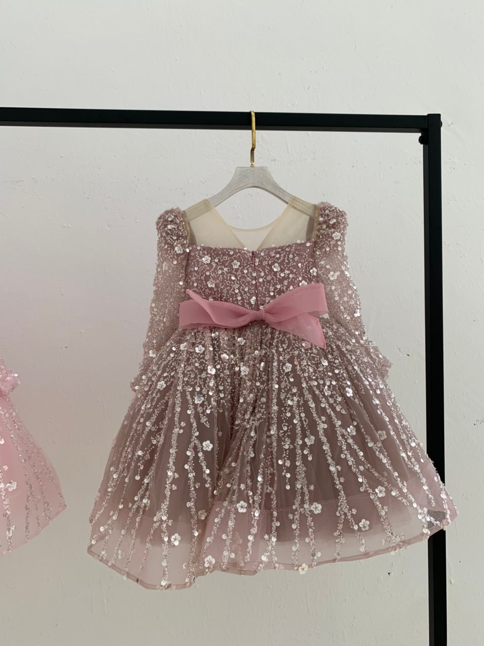 Lola Knee Length Luxe Dress - Lilac (Made to order) MK002