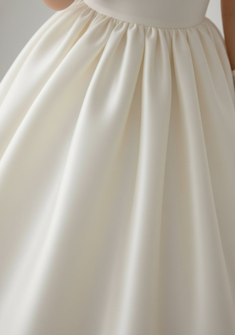 Belle Satin Girls Dress MIK & ME Exclusive (Made to order)