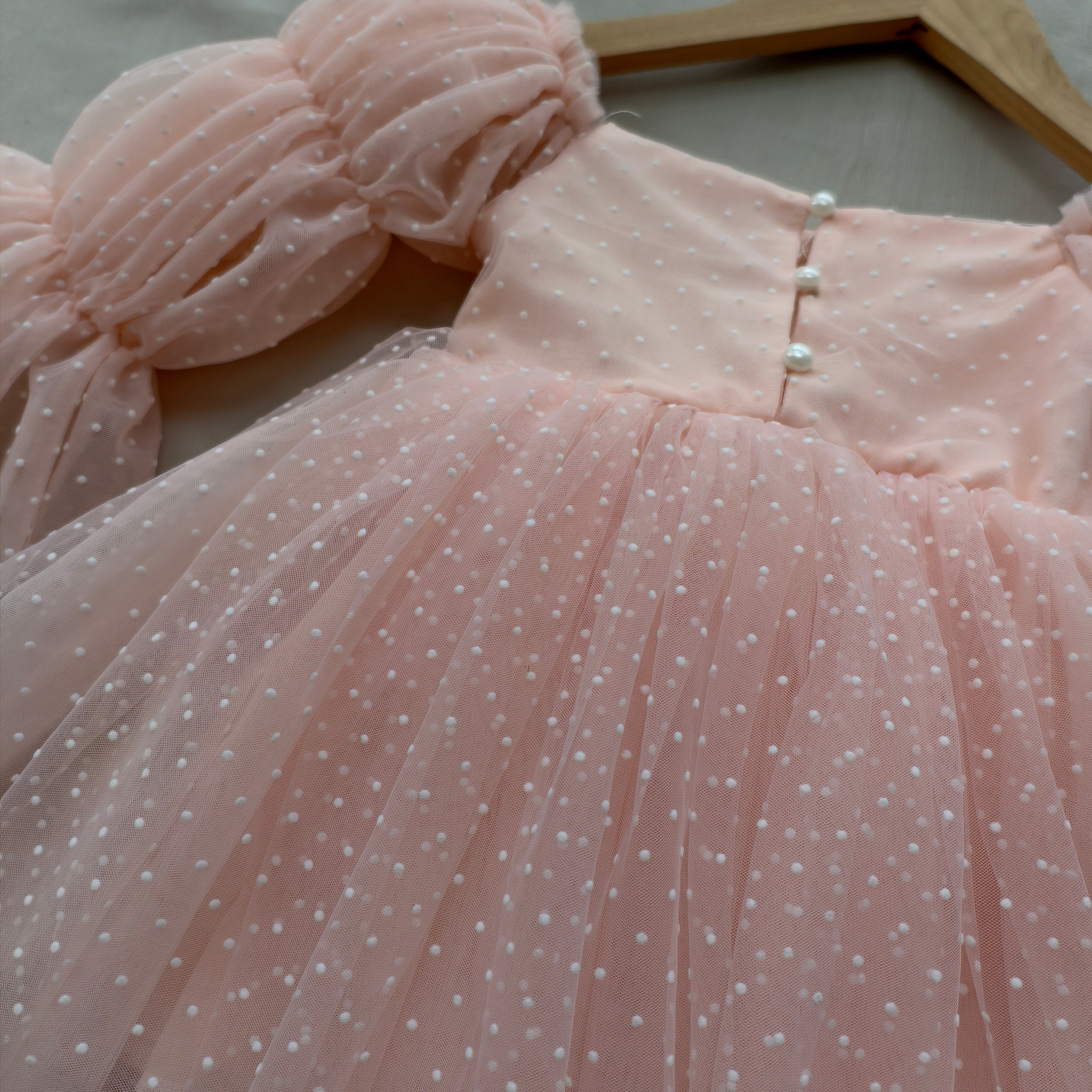 Pink Princess Swiss Dot Dress