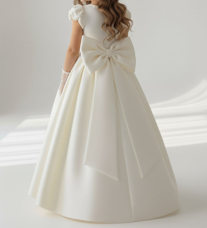 Belle Satin Girls Dress MIK & ME Exclusive (Made to order)