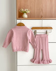 Girls Knit Cardigan & Knit Pants