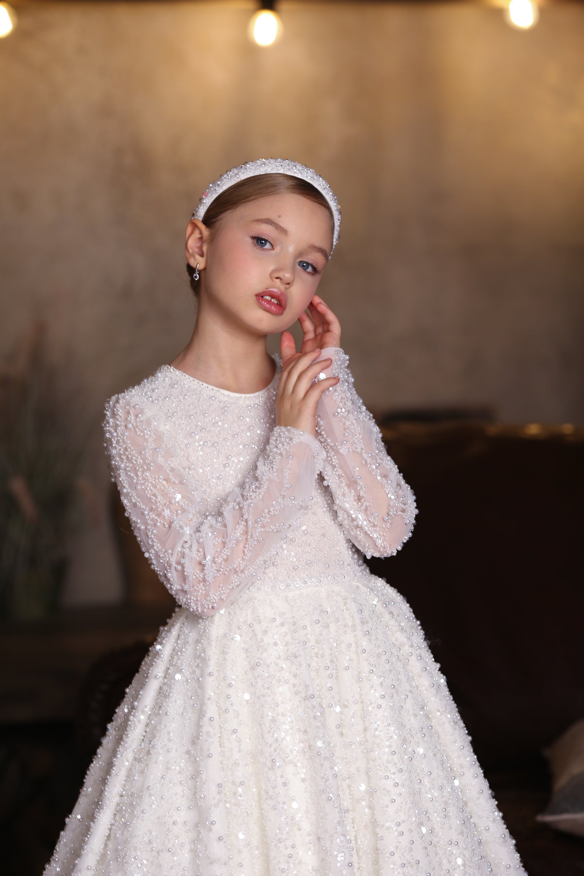 Diamond Sparkle Dress &amp; Hairband (Made To Order) MK050