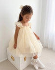 Swiss Dot Tutu Dress - Yellow