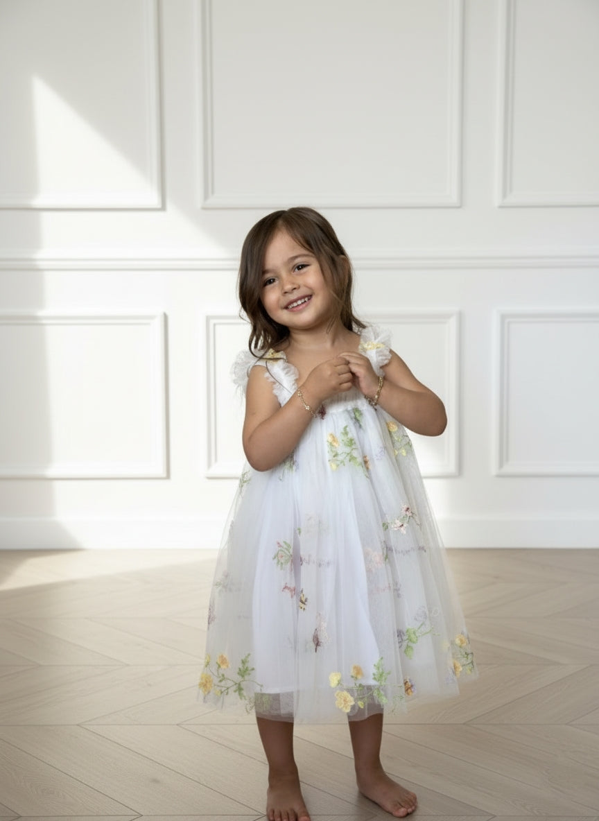 White Fairy Party Dress