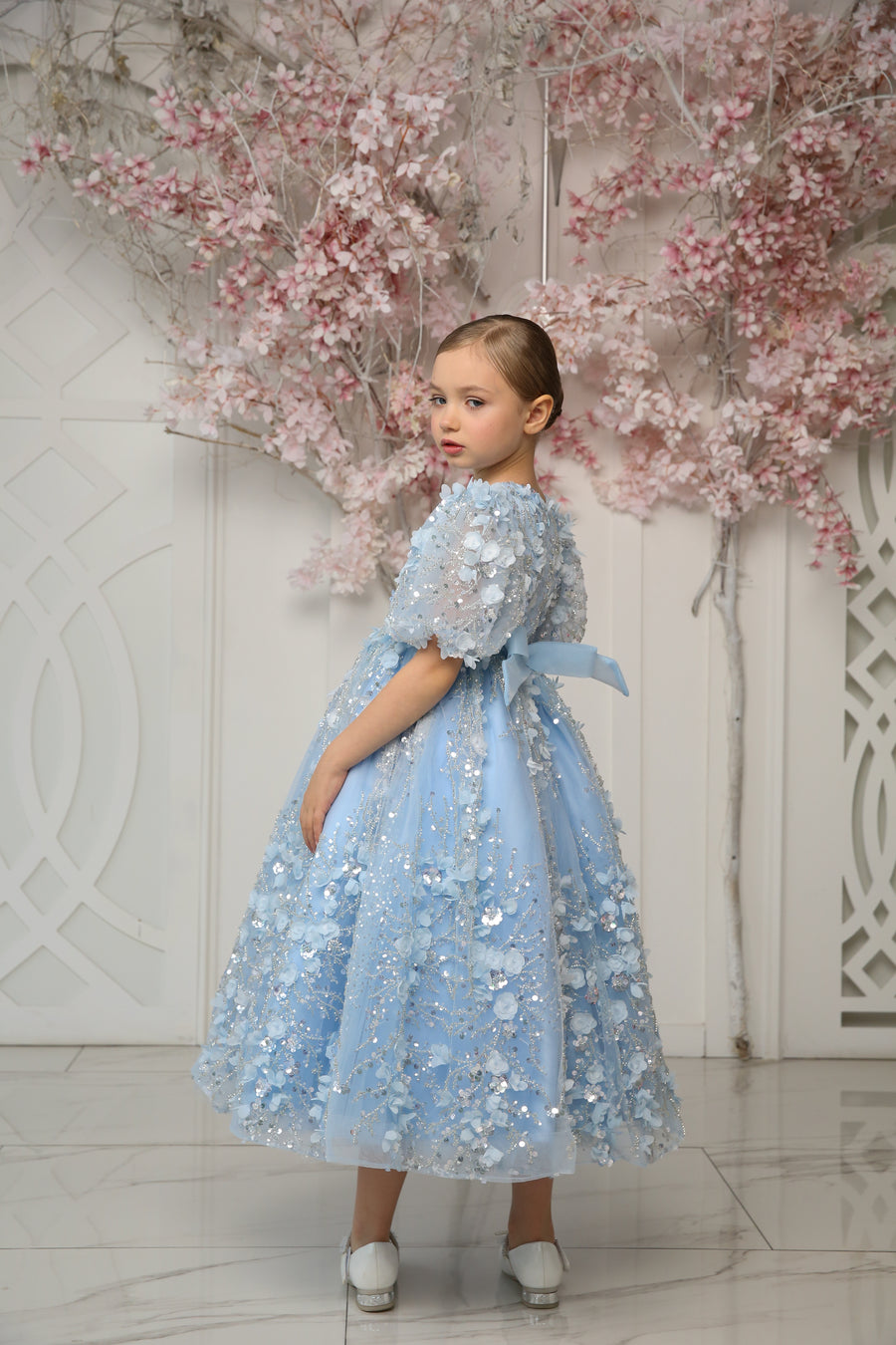 Aqua Diamond Dress - Made To Order