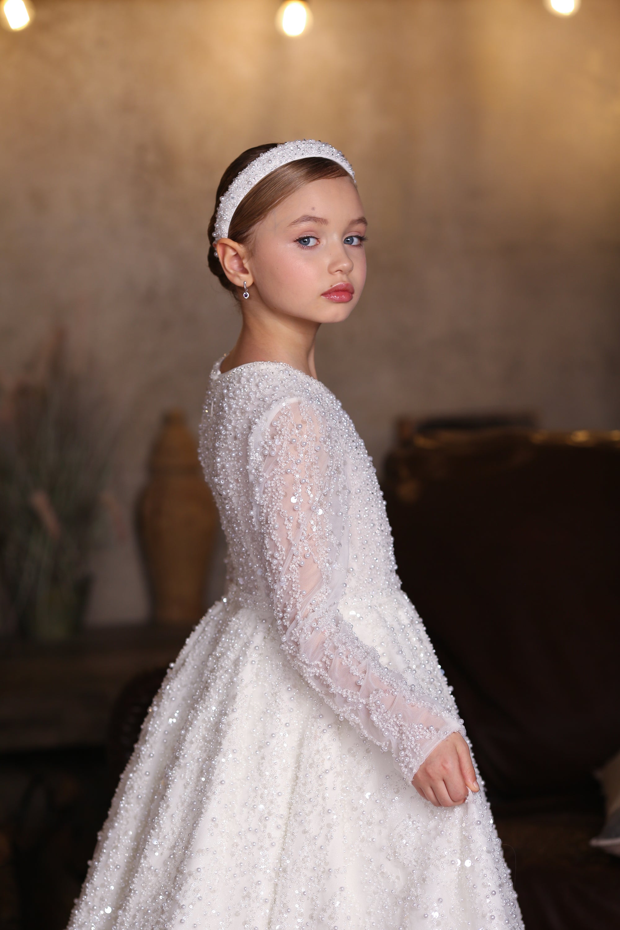 Diamond Sparkle Dress &amp; Hairband (Made To Order) MK050