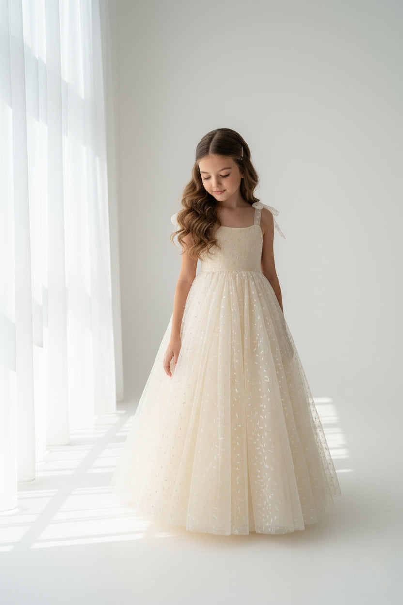 Boho Dreams Weiß/Beige Kleid - Auf Bestellung