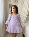 Purple Princess Swiss Dot Dress - 6 Months - 5 Years
