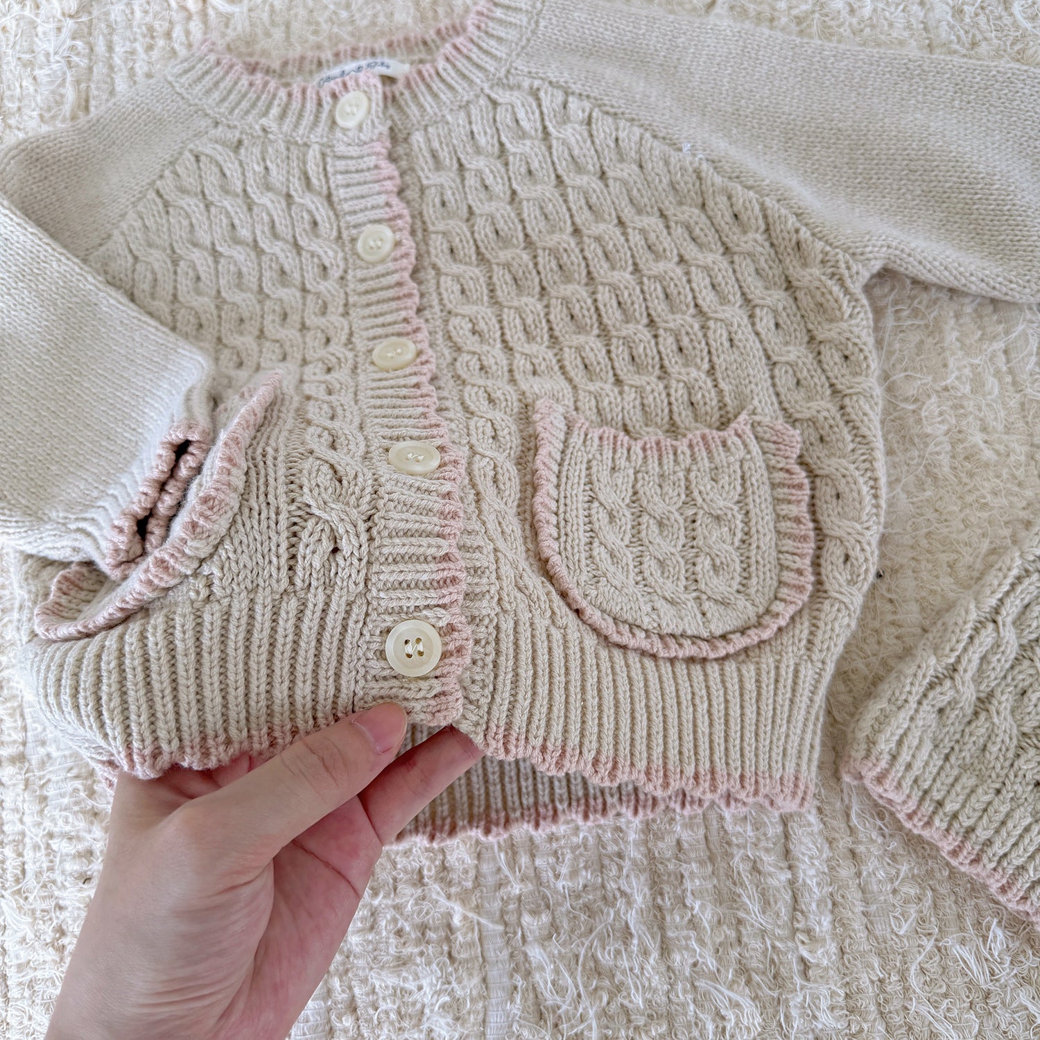 C Baby Knit Cardigan & Shorts