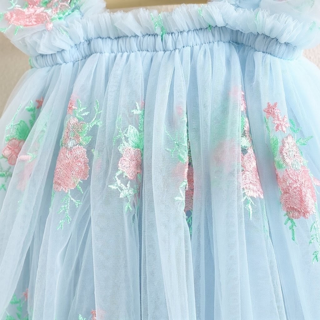 Rose Princess Dress - Blue (Pre-Order 1 week)