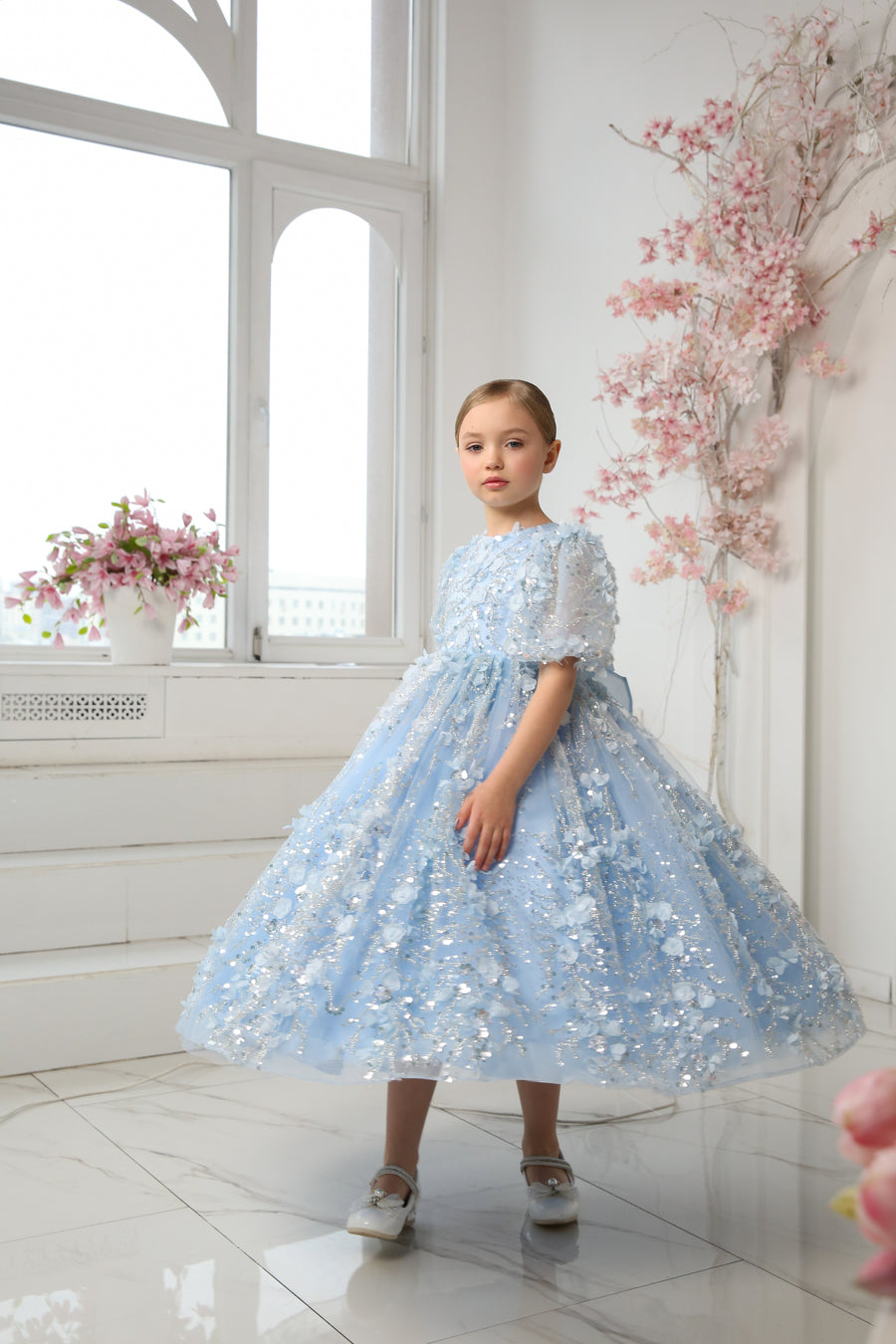 Aqua Diamond Dress - Made To Order