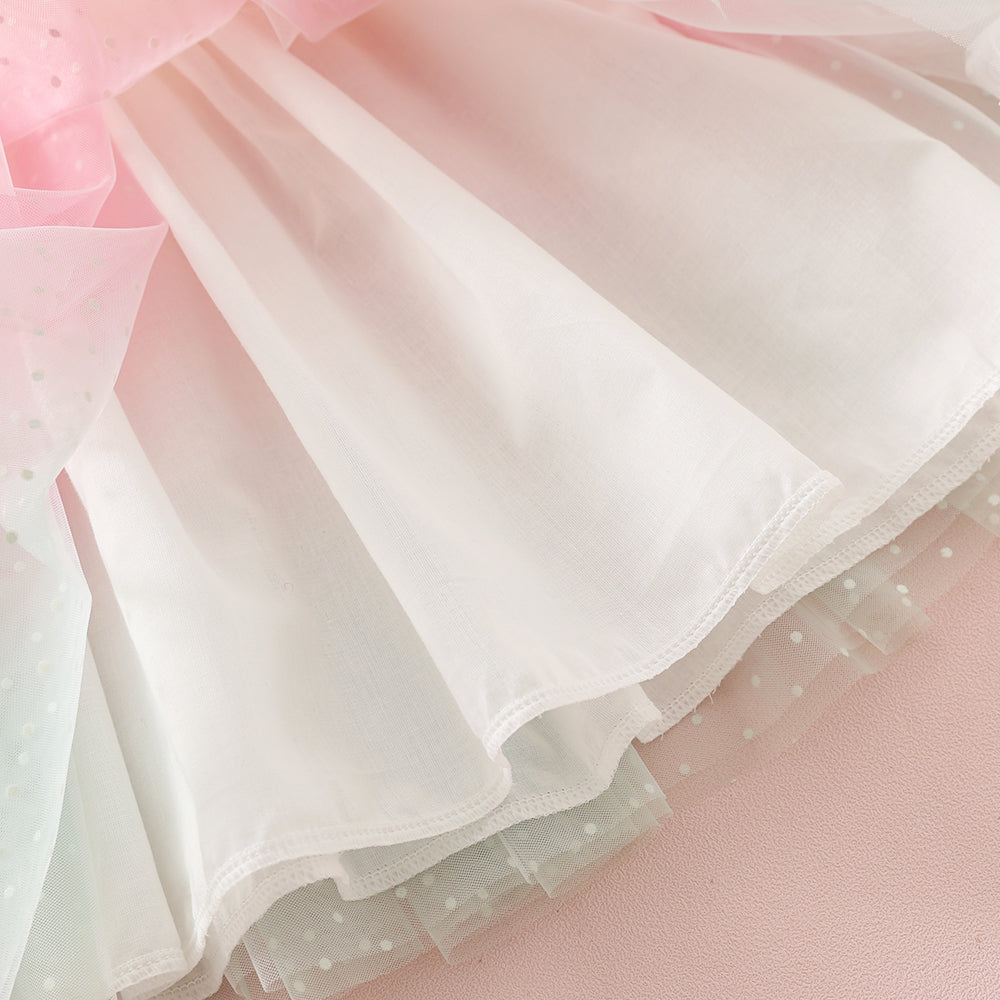 Swiss Dot Tutu Dress - Rainbow