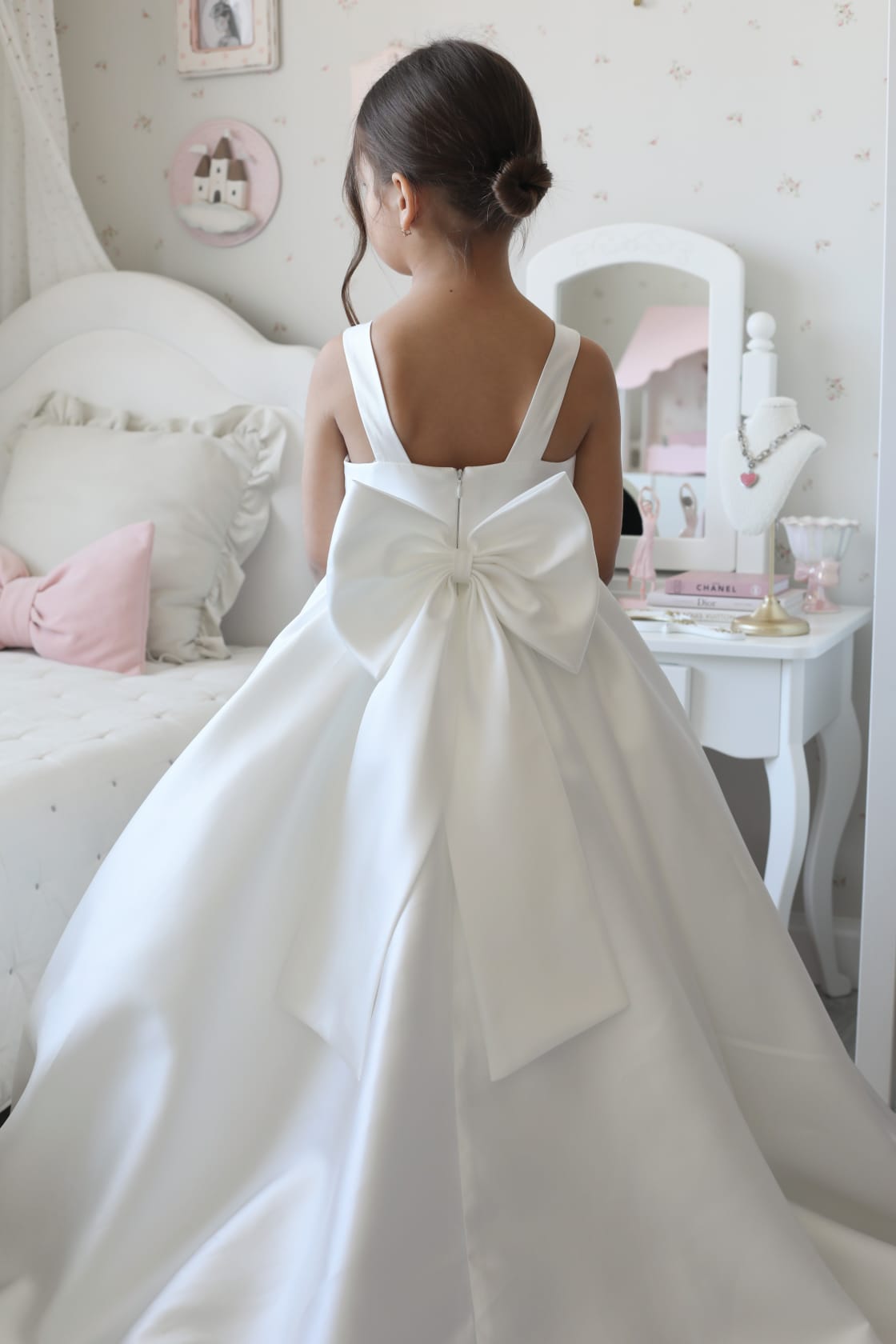 Sophia Mikado Flower Girl Dress MIK & ME Exclusive (Made to order) MK003
