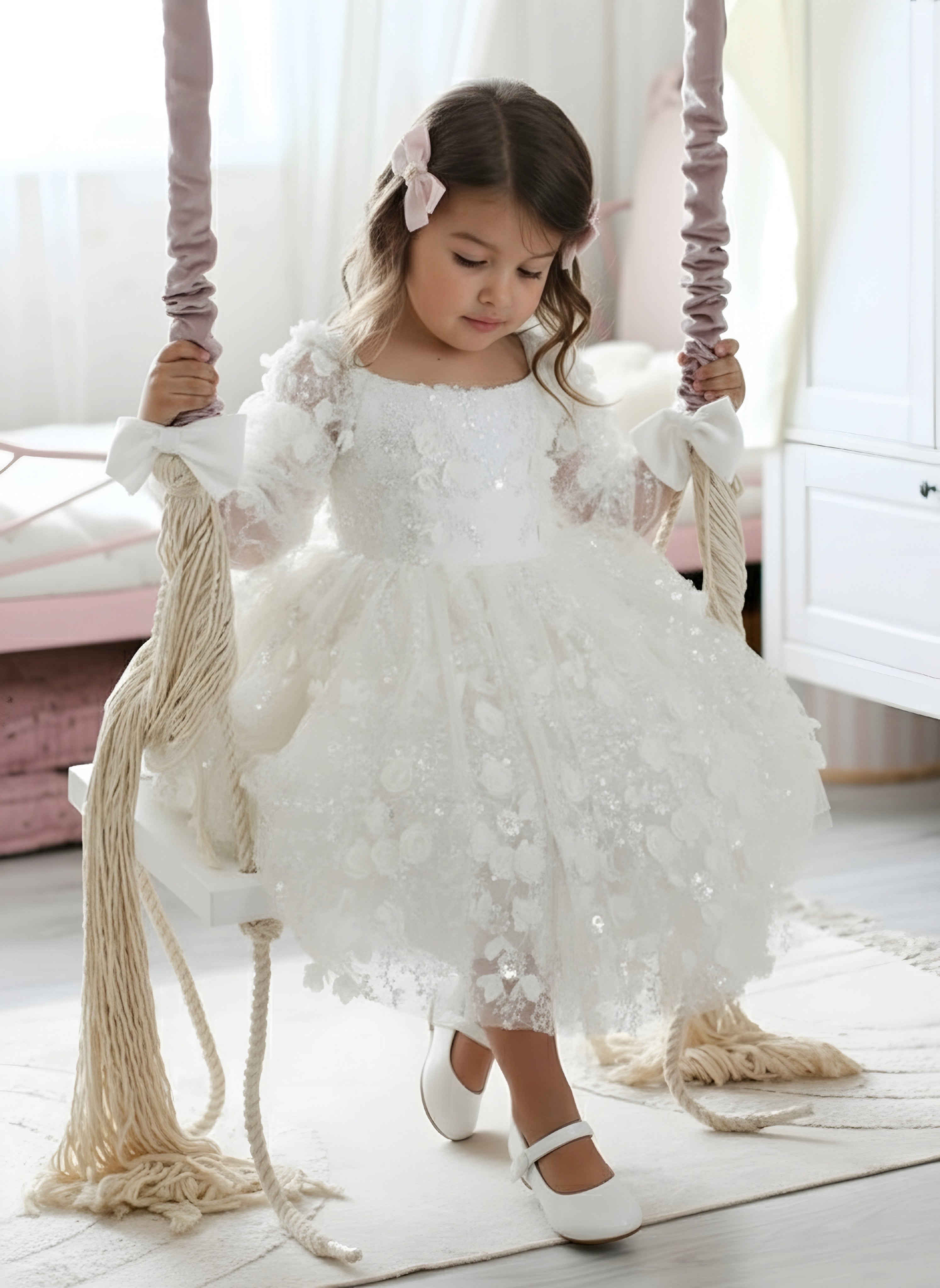 Aria Fairytale Dress - White 🤍 Made to Order