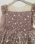 Lola Knee Length Luxe Dress - Lilac (Made to order) MK002