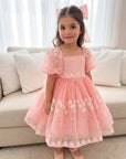 Enchanted Princess Dress & Hair Bow (Made to order) MK014
