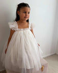 Swiss Dot Tutu Dress - White