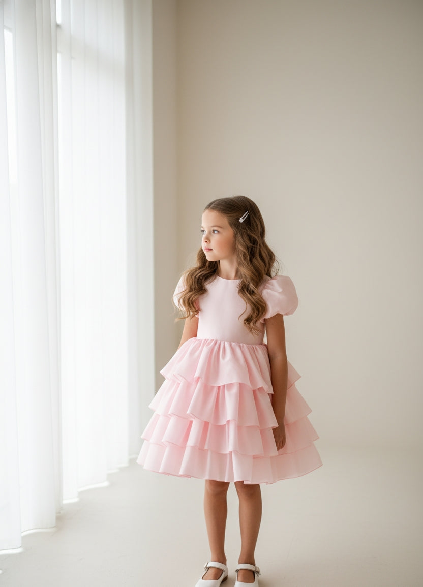 Isabella Special Occasion Dress - Knee Length (Made to order) MK008