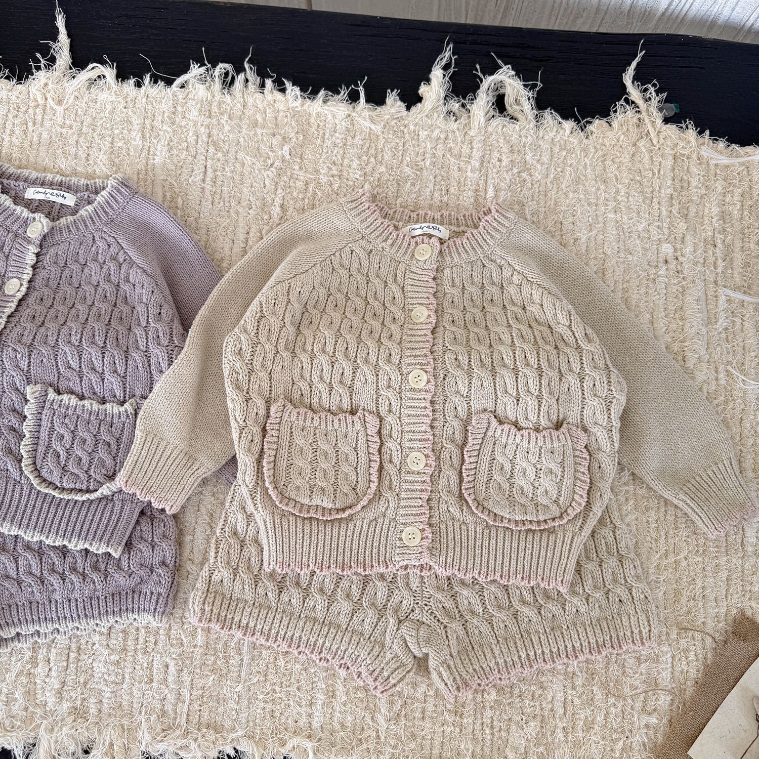 C Baby Knit Cardigan & Shorts