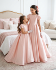 Adeline Mikado Satin Dress - Made to order