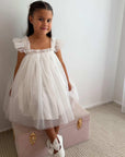 Swiss Dot Tutu Dress - White