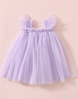 Swiss Dot Tutu Dress - Lilac