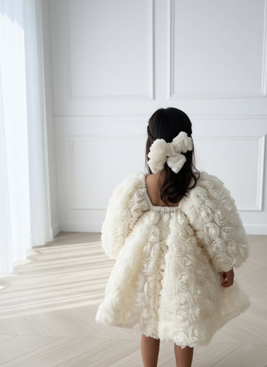 Rose Dress - Ivory (Made to order) MK033