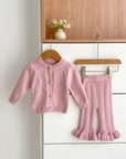 Girls Knit Cardigan & Knit Pants