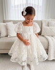 Hope-Kleid und Haarschleife (Auf Bestellung gefertigt)