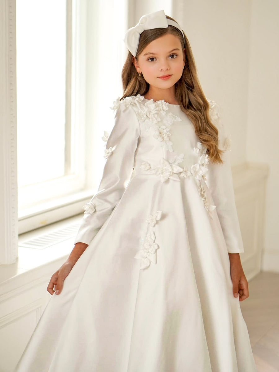 Mikado Satin Dress & Hair Band