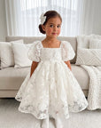 Hope-Kleid und Haarschleife (Auf Bestellung gefertigt)