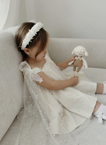 Pearl Girl Dress Ivory - Made To Order