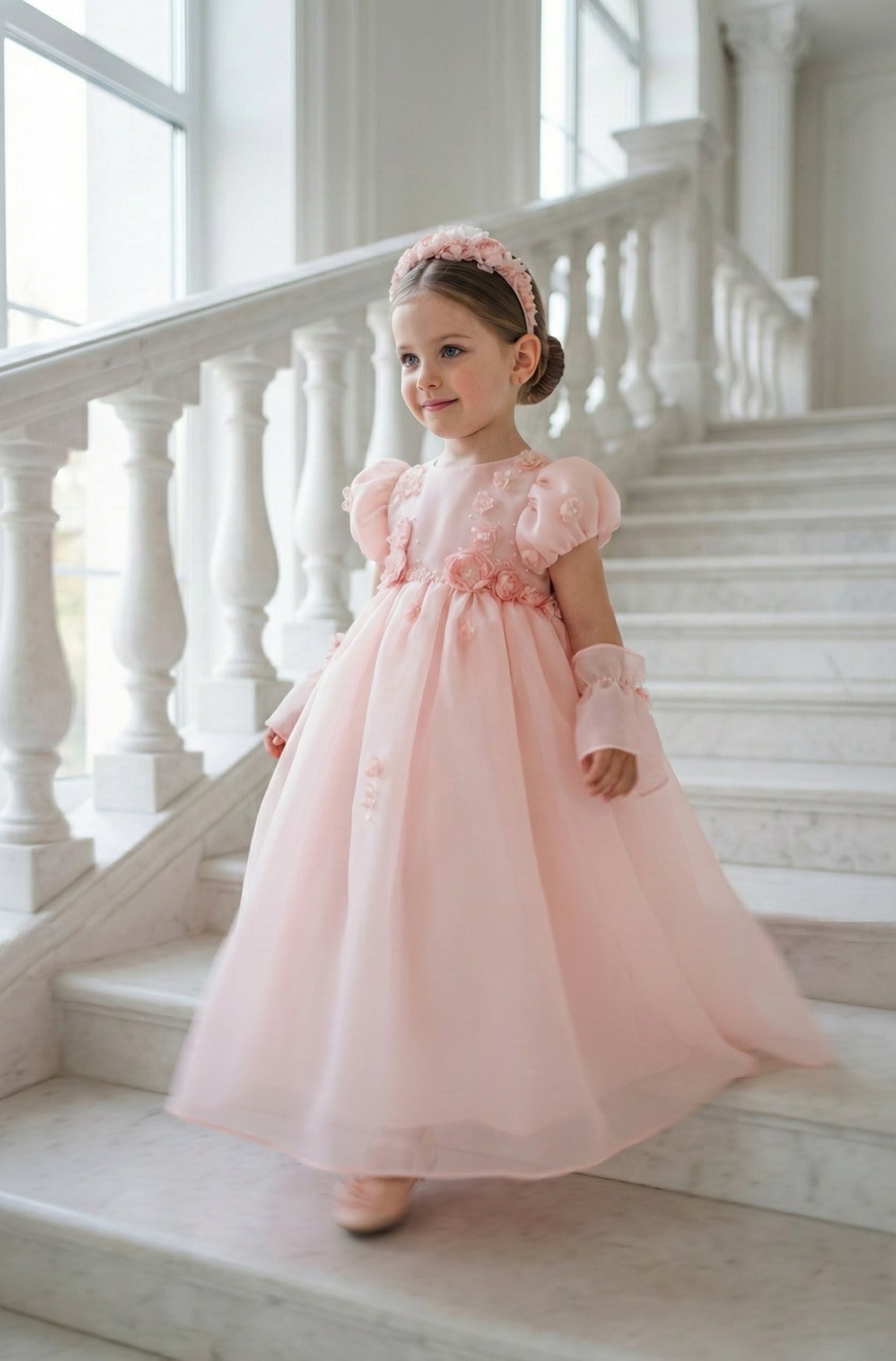 Peonie Garden Hairband & Gloves - Made to order