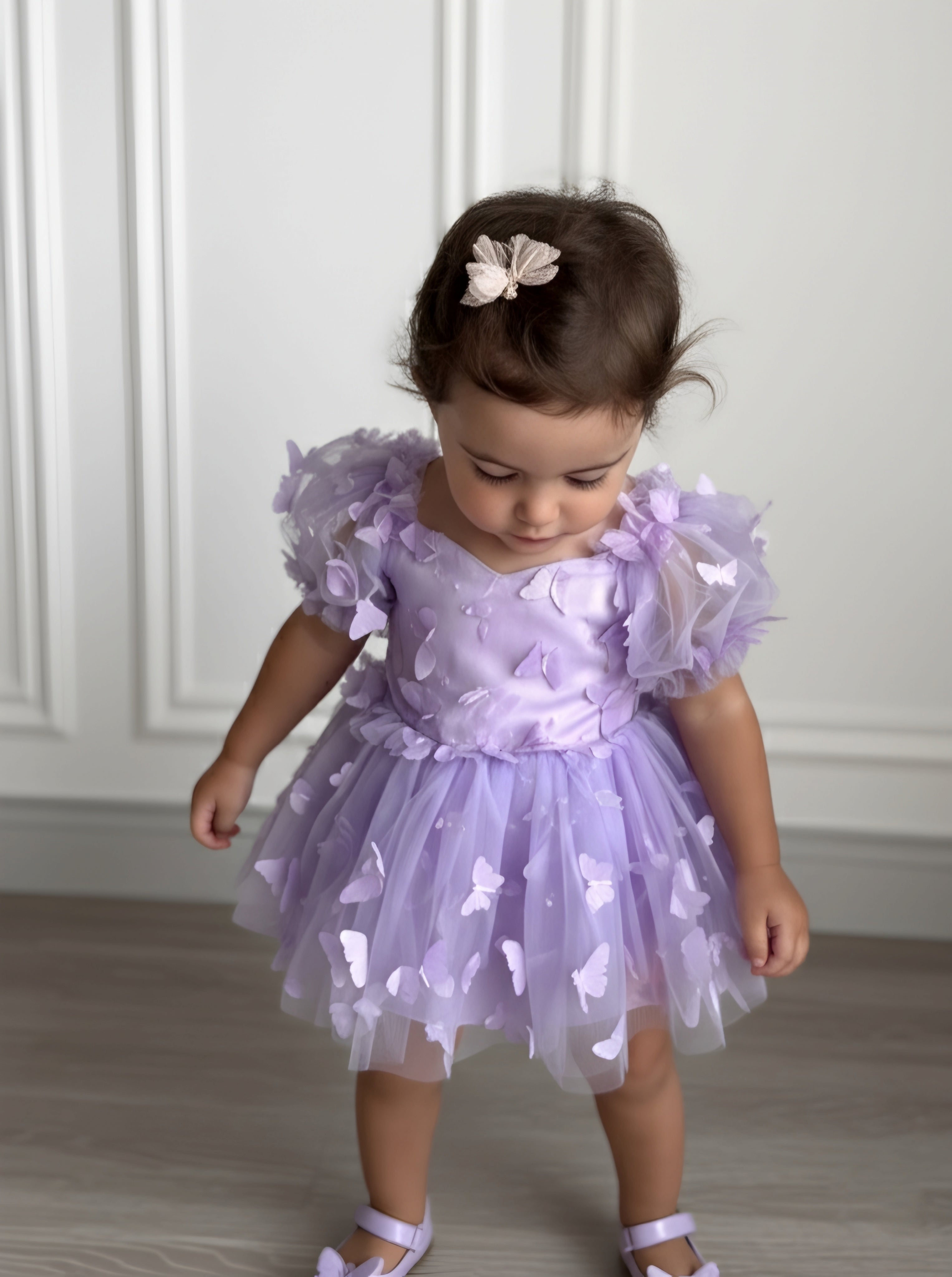 MIK & ME Purple Butterfly Romper - Pre-Order one week 💜