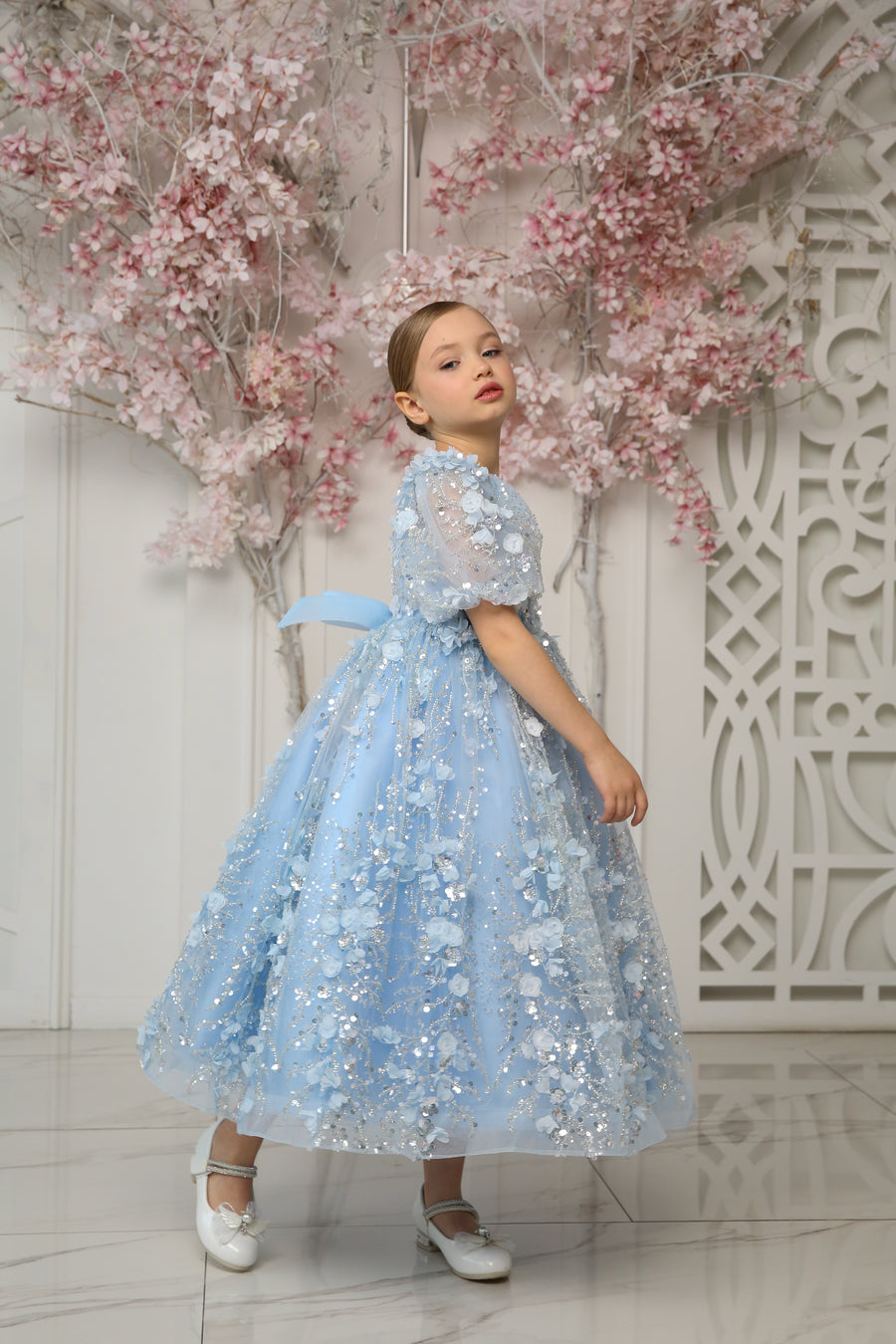 Aqua Diamond Dress - Made To Order