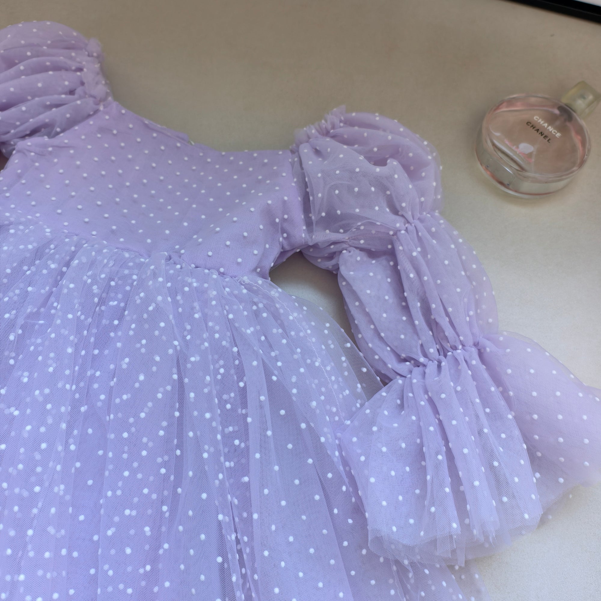 Purple Princess Swiss Dot Dress - 6 Months - 5 Years