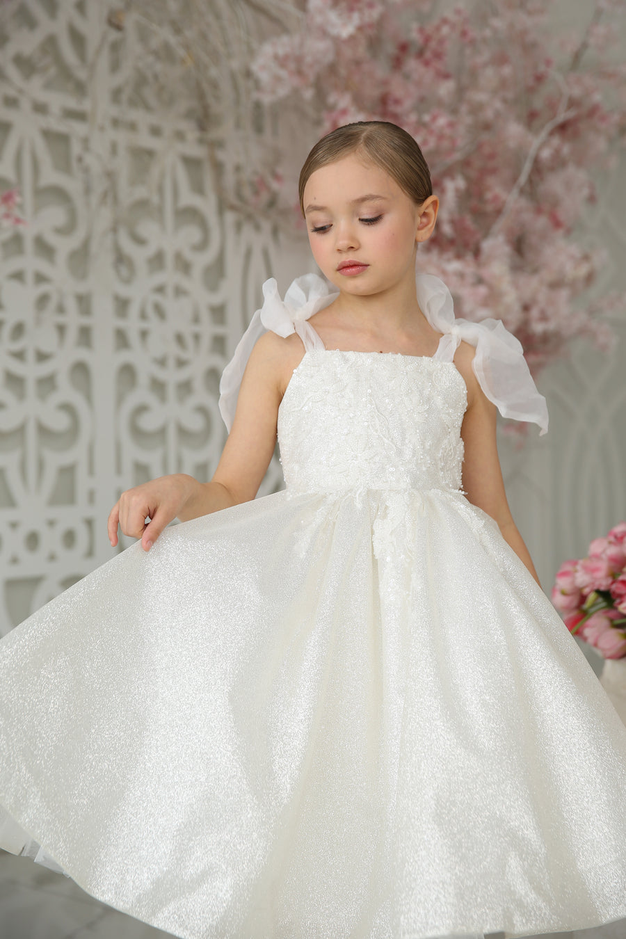 Adeline Handmade Lace Dress (Made to order)