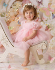 Party Swiss Dot Romper Dress